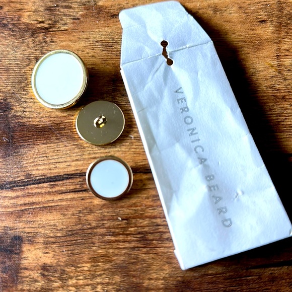 Veronica Beard Accessories - Veronica Beard BUTTONS for Roya Dickey Jacket Blazer off White